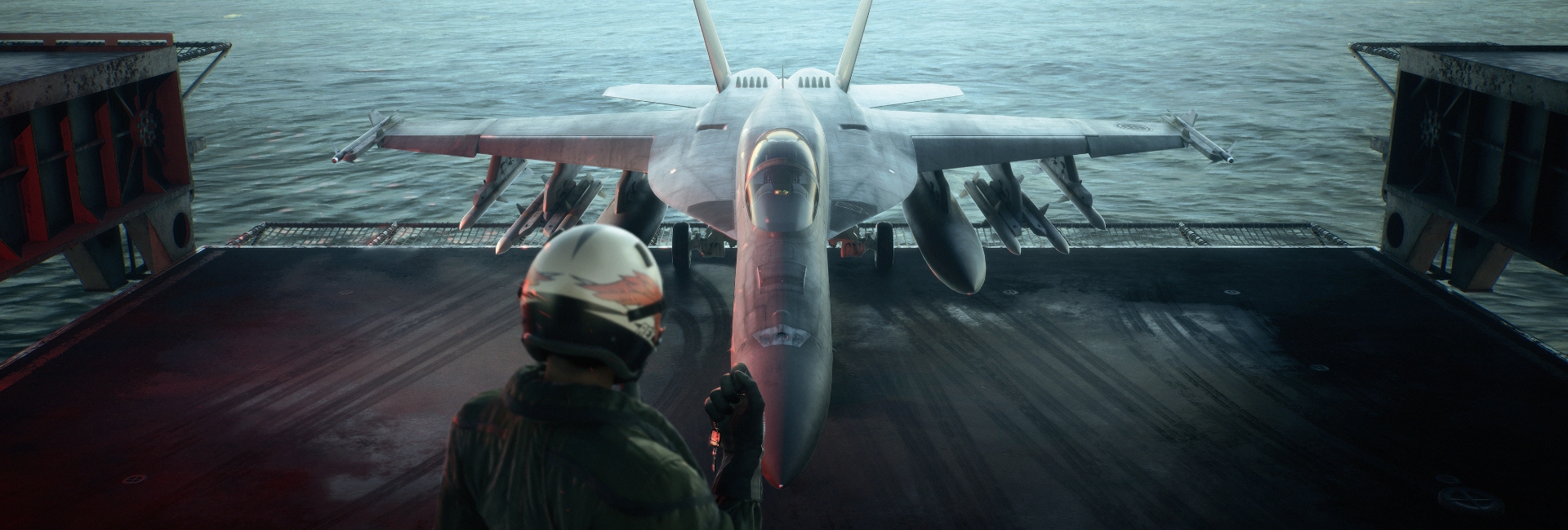 Un pilote et son avion de chasse dans ACE COMBAT 8: WINGS OF THEVE