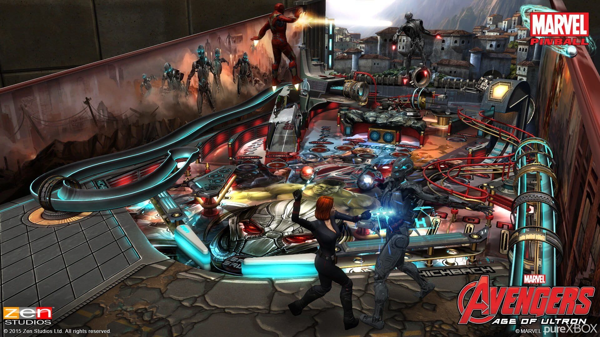Illustration de Pinball FX2: Marvel's Avengers - Age of Ultron