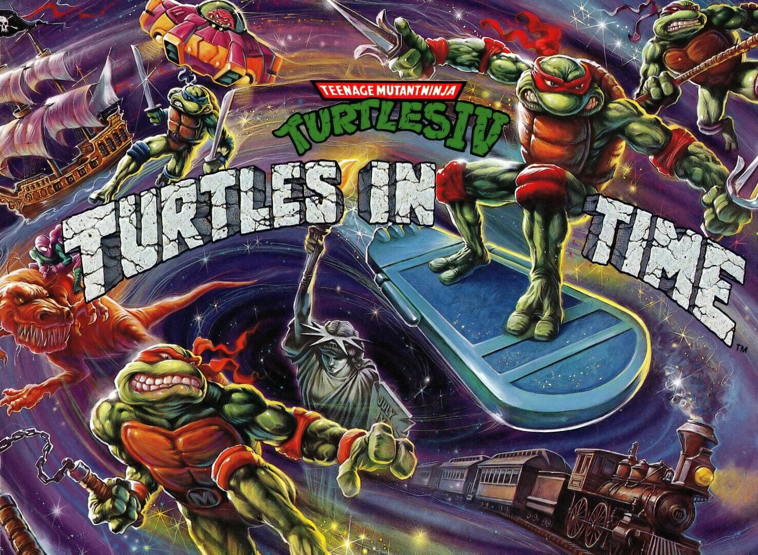 Illustration de Teenage Mutant Ninja Turtles IV: Turtles in Time