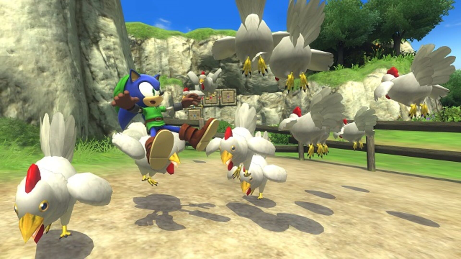 Illustration de Sonic Lost World: The Legend of Zelda Zone