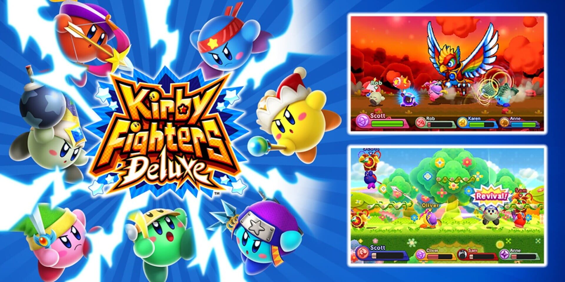 Illustration de Kirby Fighters Deluxe