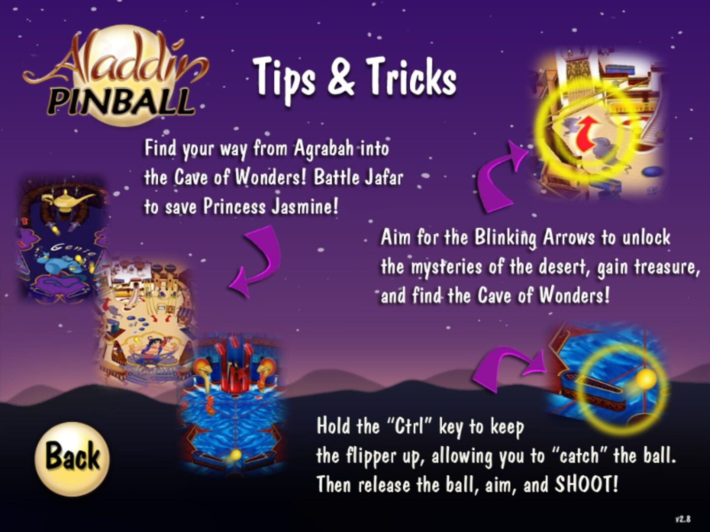 Illustration de Aladdin Pinball