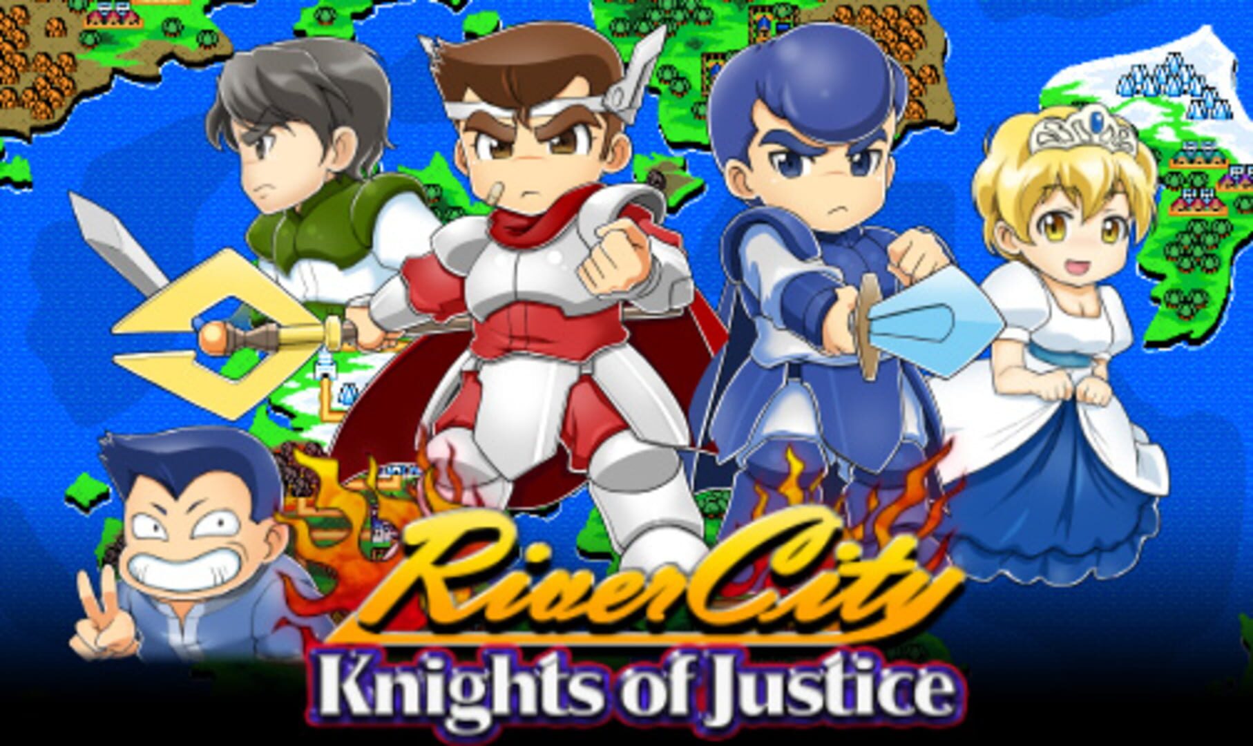 Illustration de River City: Knights of Justice
