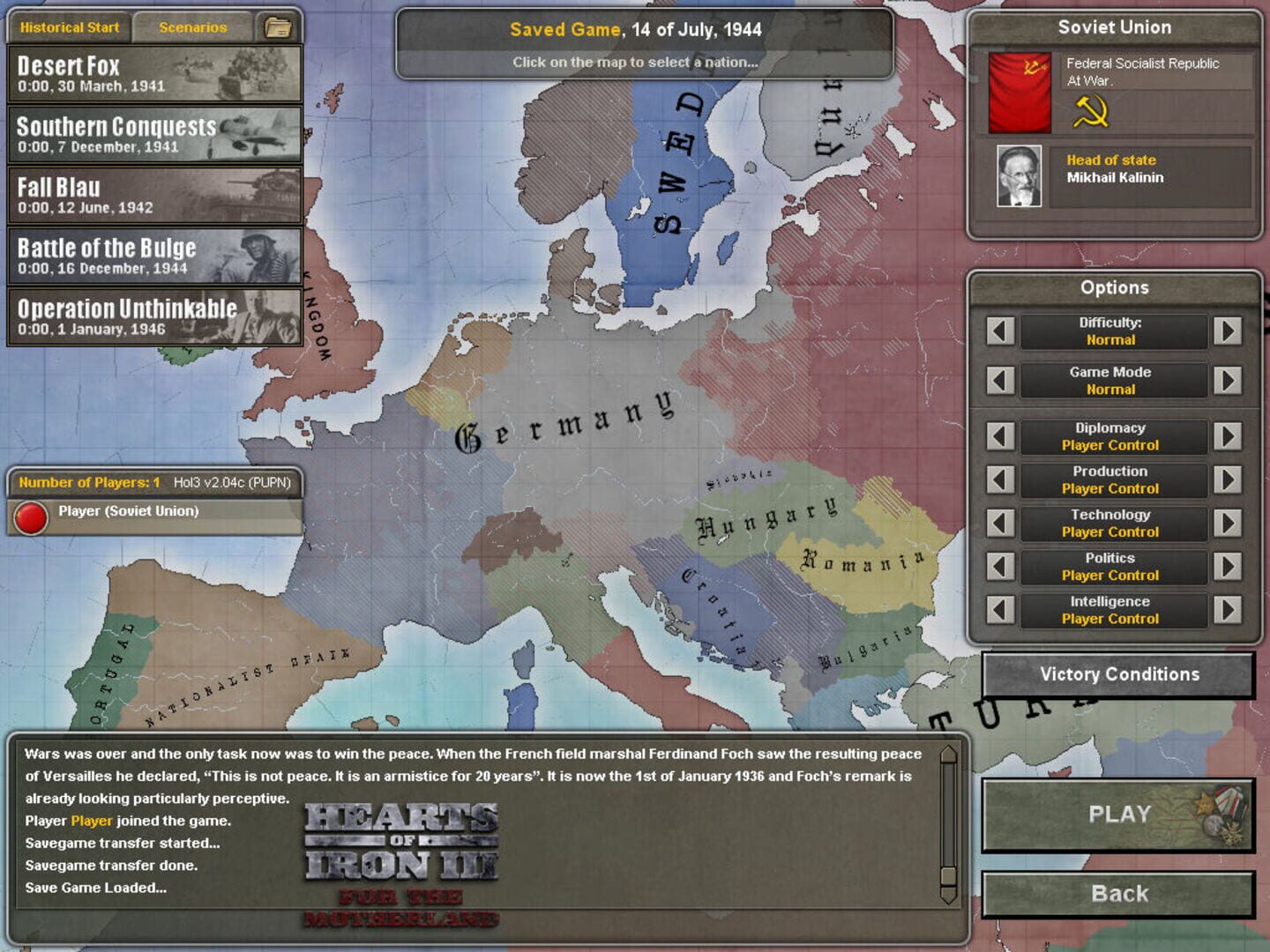 Illustration de Hearts of Iron III: For the Motherland