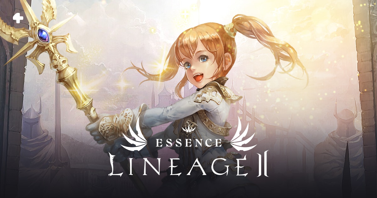 Illustration officielle de Lineage 2 Essence avec son logo