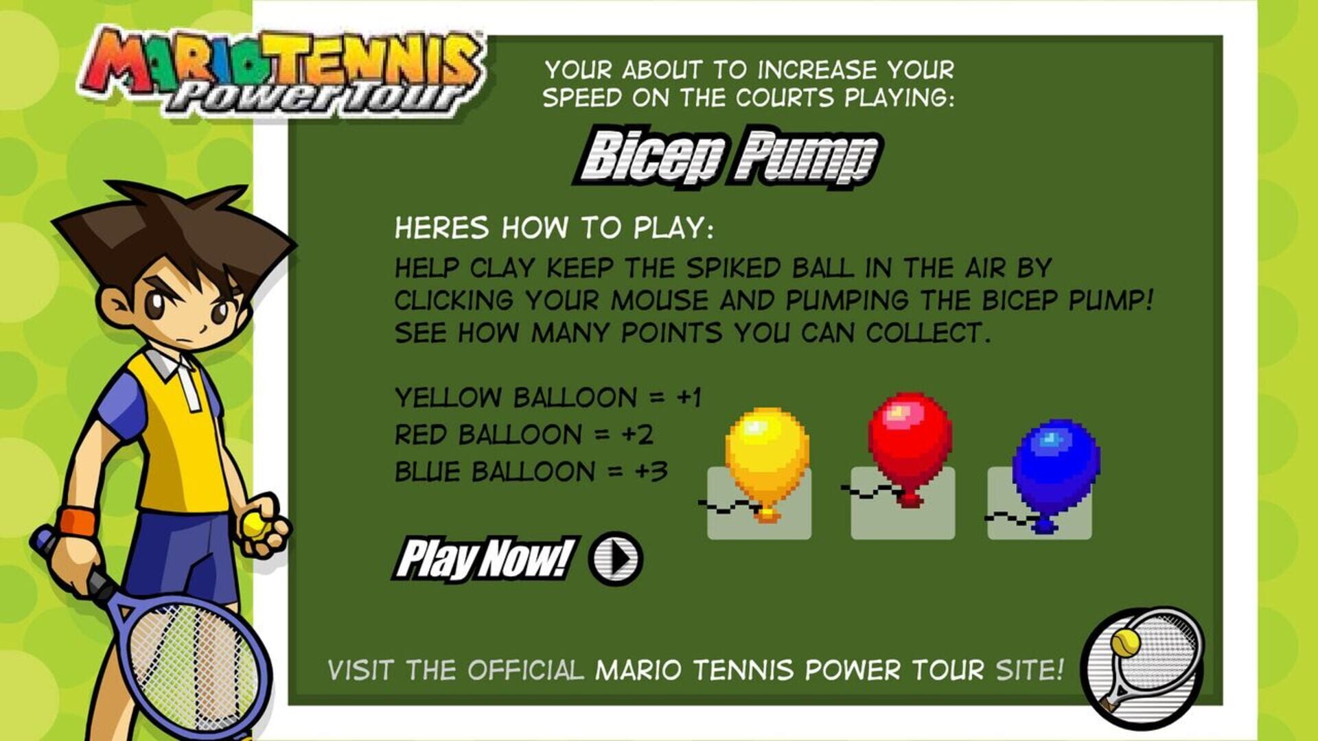 Illustration de Mario Tennis: Power Tour - Bicep Pump