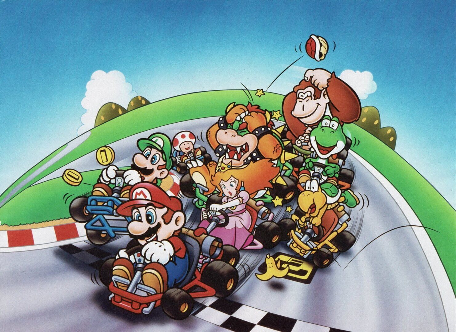 Illustration de Super Mario Kart