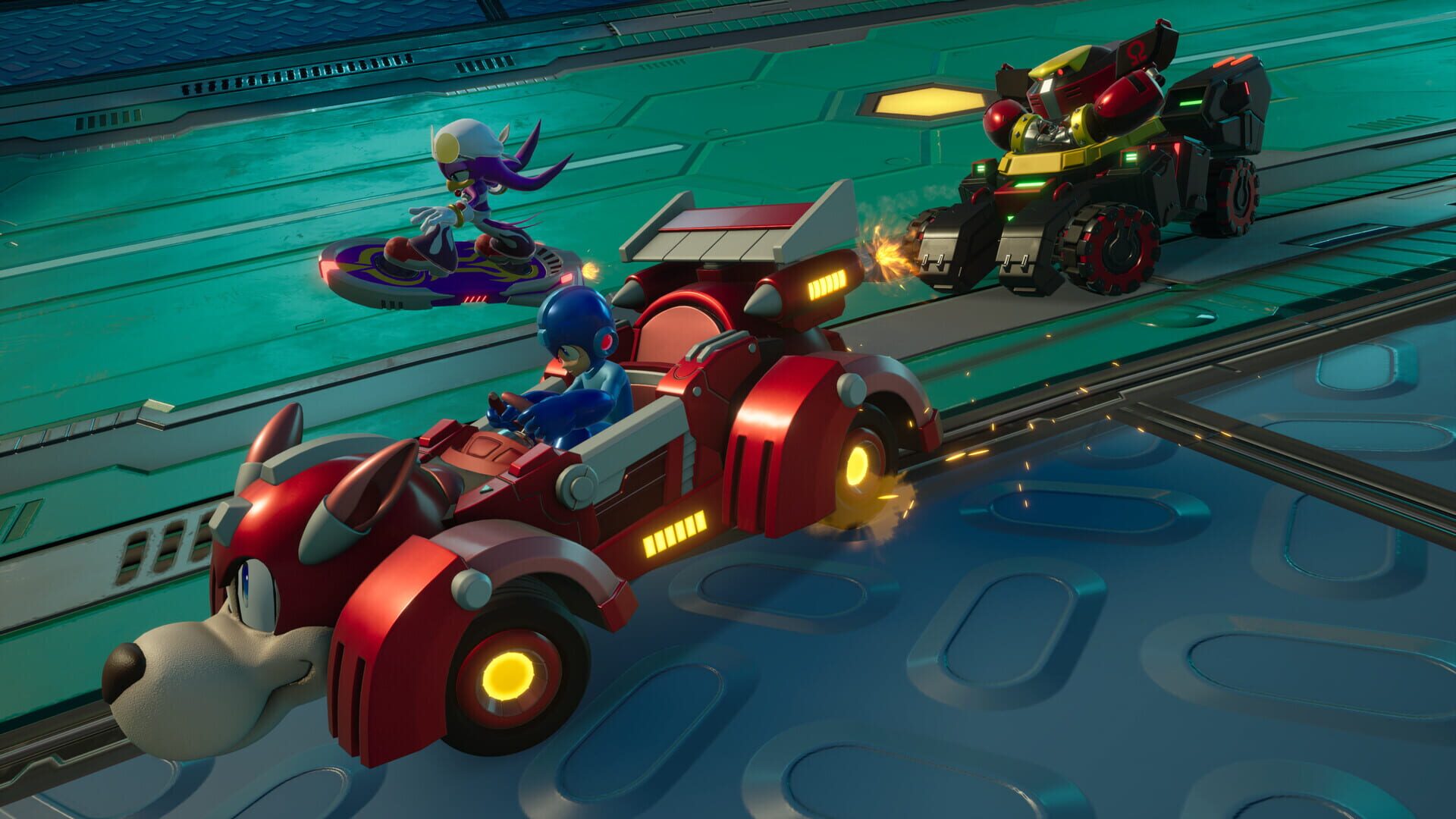 Illustration de Sonic Racing: CrossWorlds - Mega Man Pack