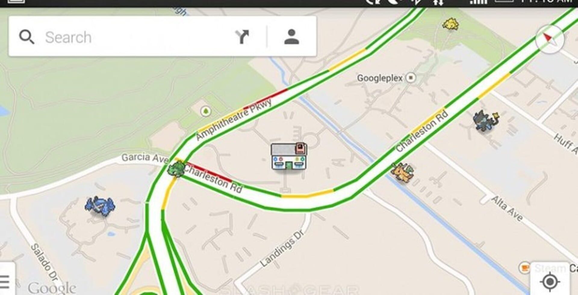 Illustration de Google Maps: Pokémon Challenge