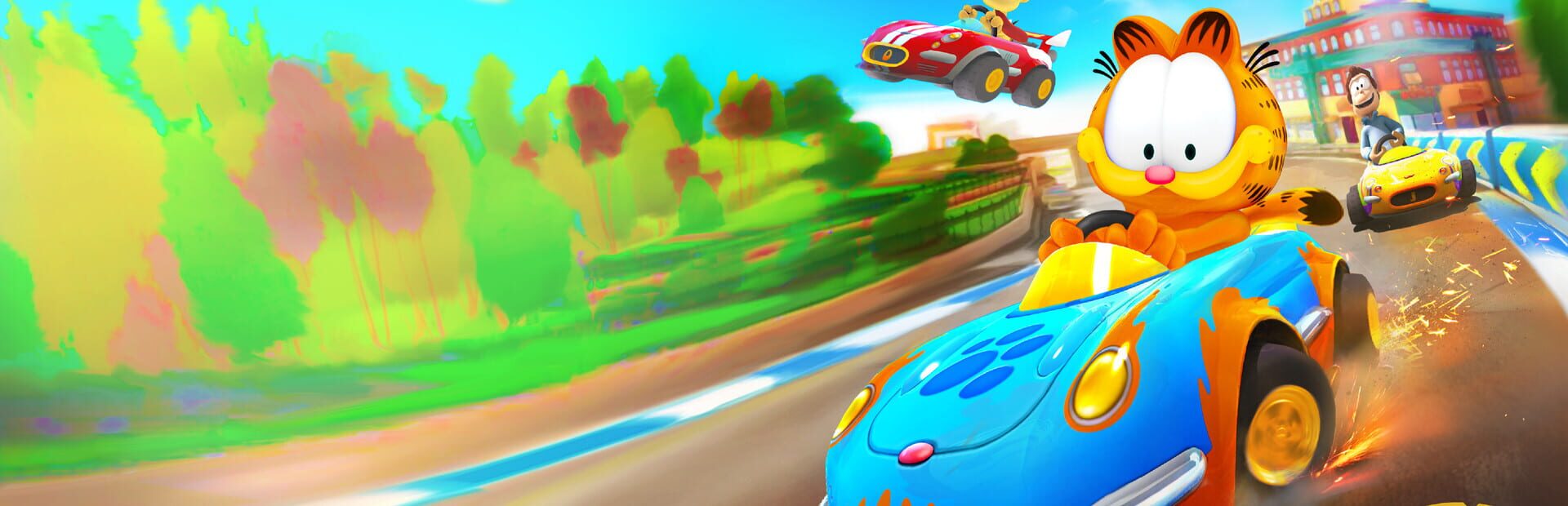 Illustration de Garfield Kart