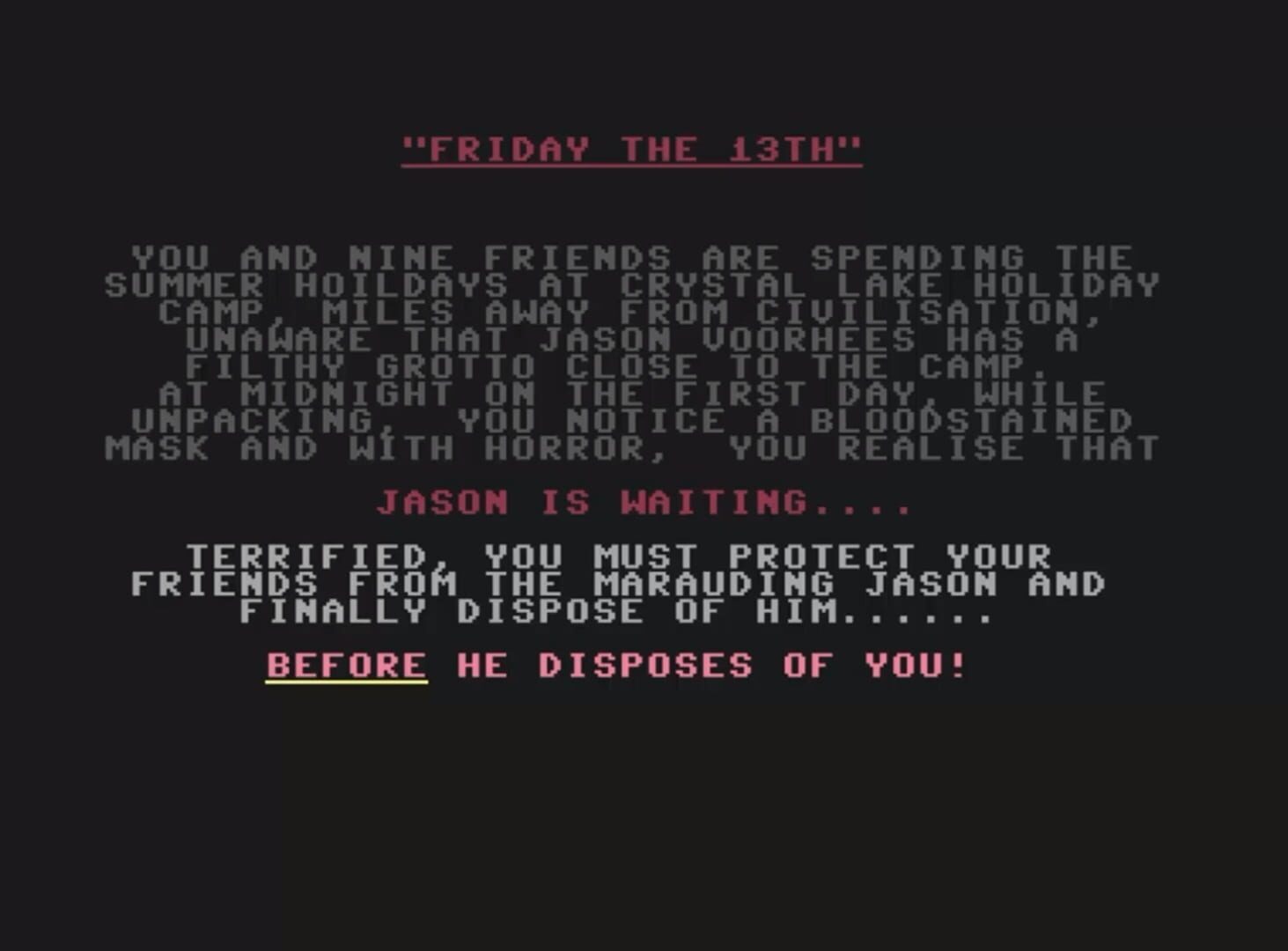 Illustration de Friday the 13th: The Computer Game