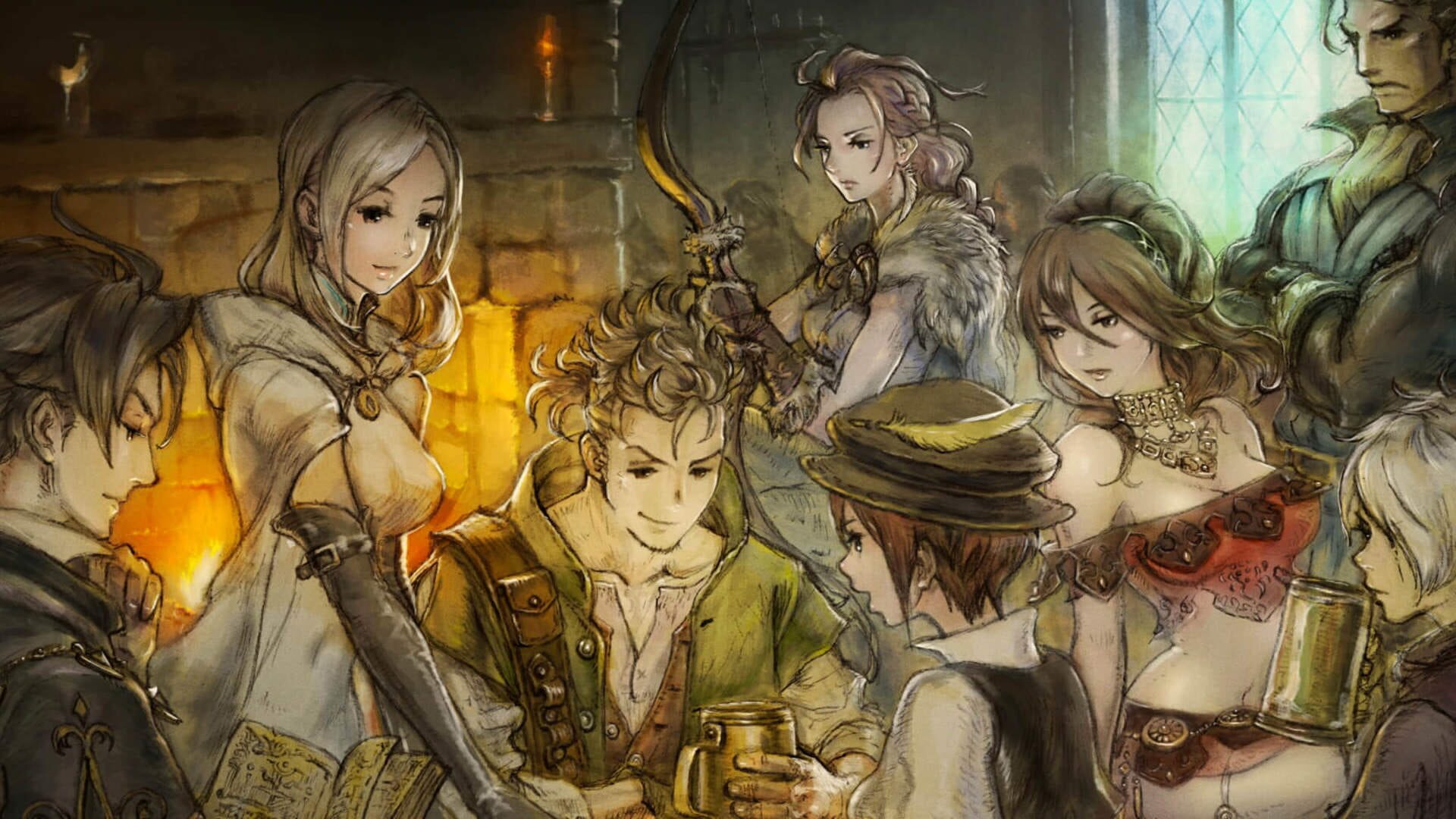 Illustration de Octopath Traveler