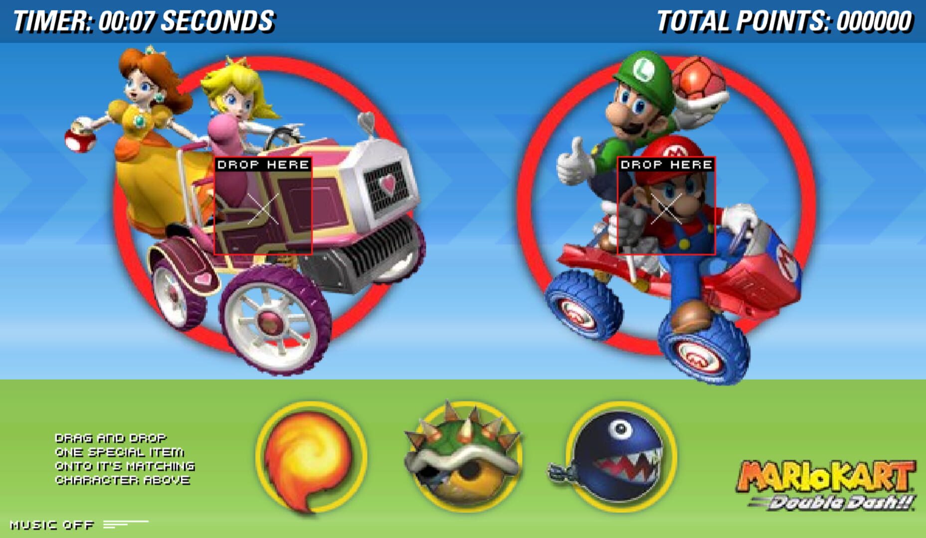 Illustration de Mario Kart: Double Dash!! Matching Game