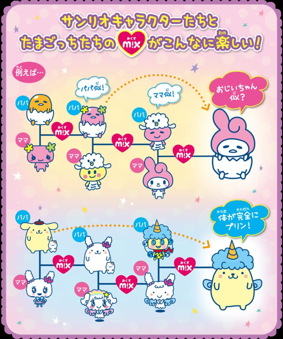 Illustration de Tamagotchi mix: Sanrio mix ver.
