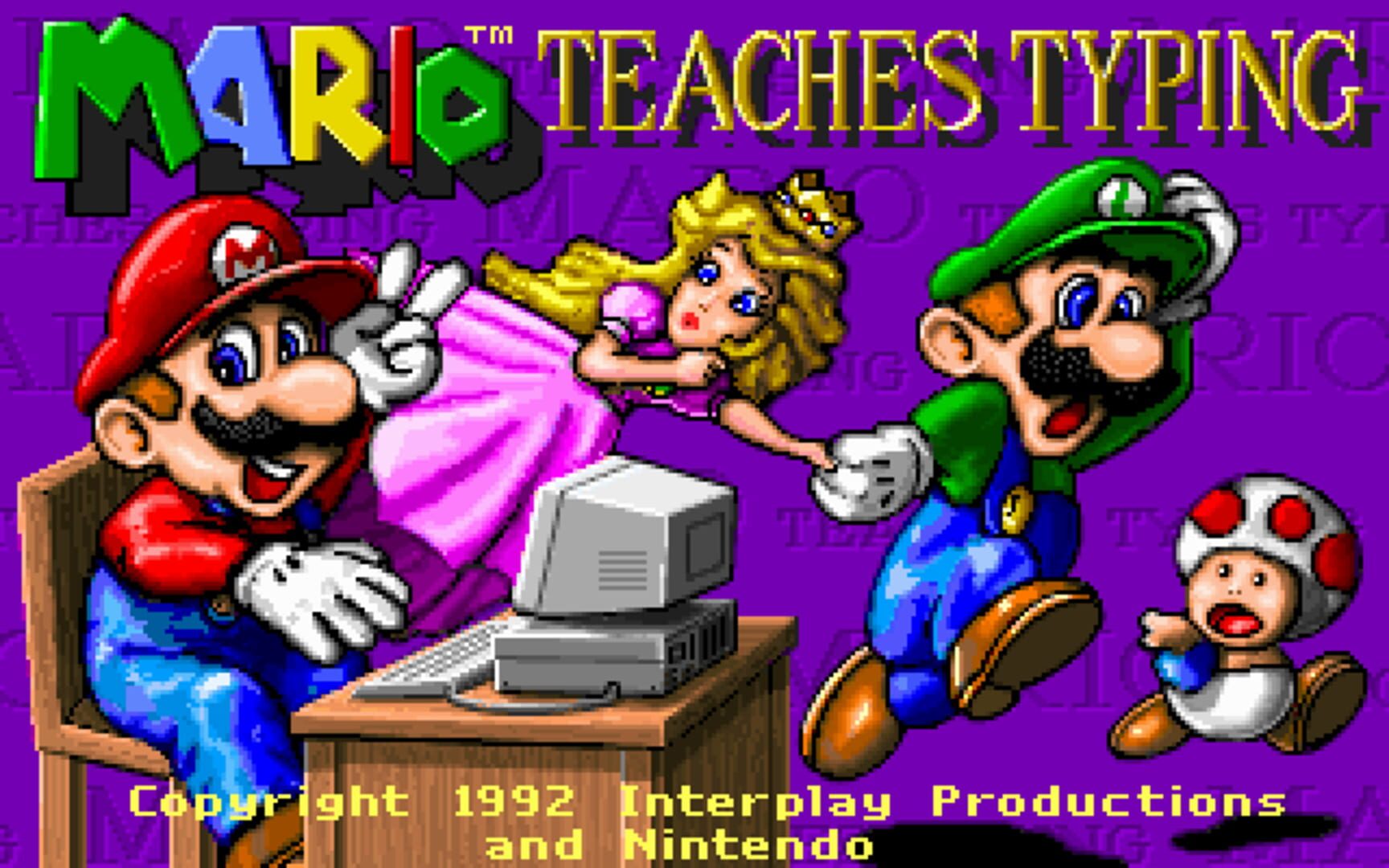 Illustration de Mario Teaches Typing