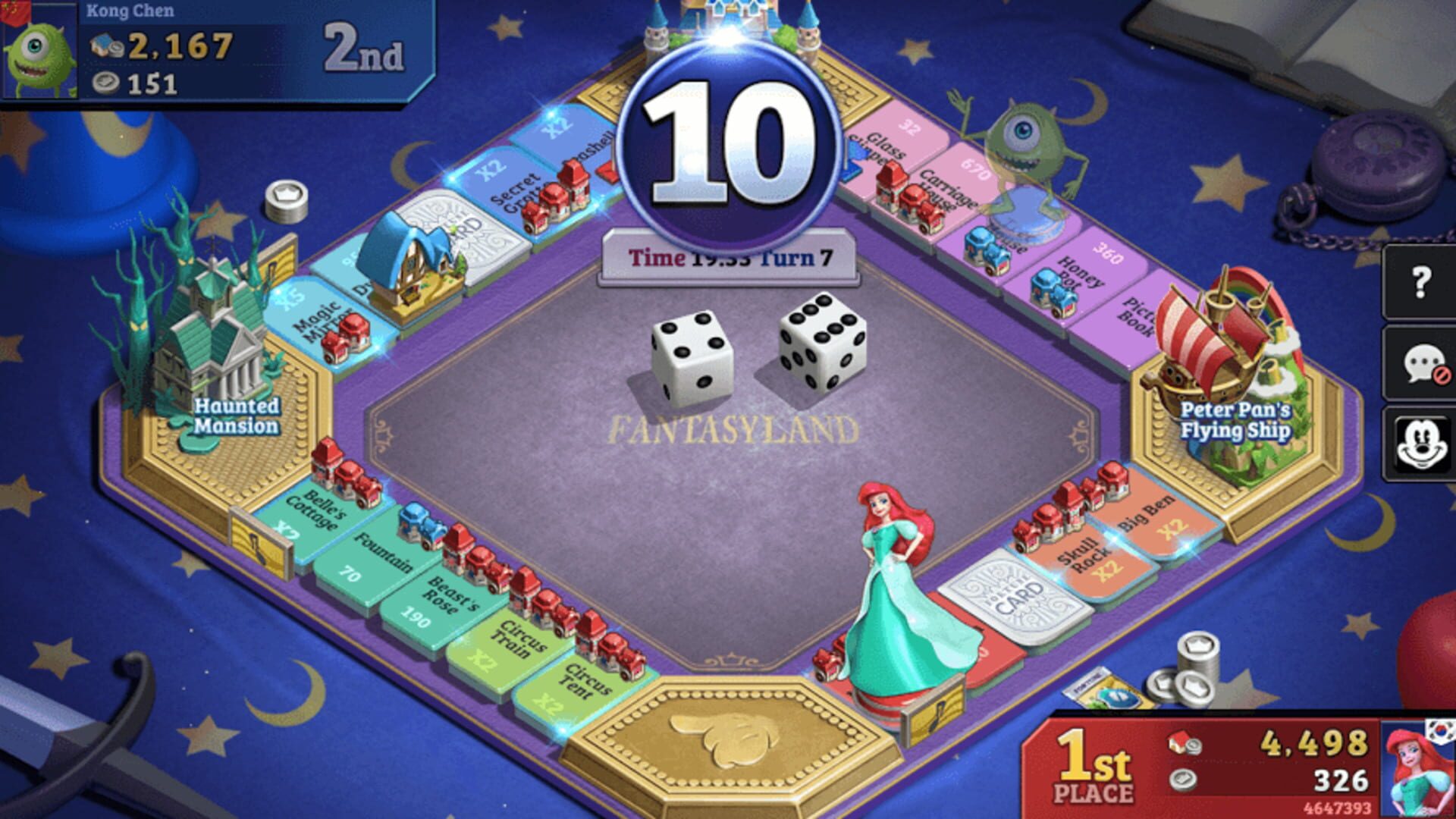 Illustration de Disney Magical Dice: The Enchanted Board Game
