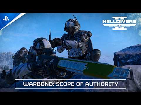 Vignette de Helldivers 2: Scope of Authority Premium Warbond launches Oct 20