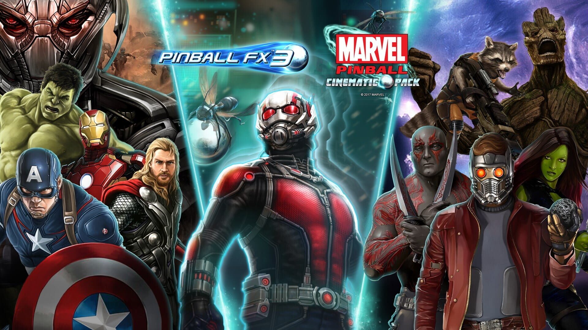 Illustration de Pinball FX3: Marvel Pinball - Cinematic Pack