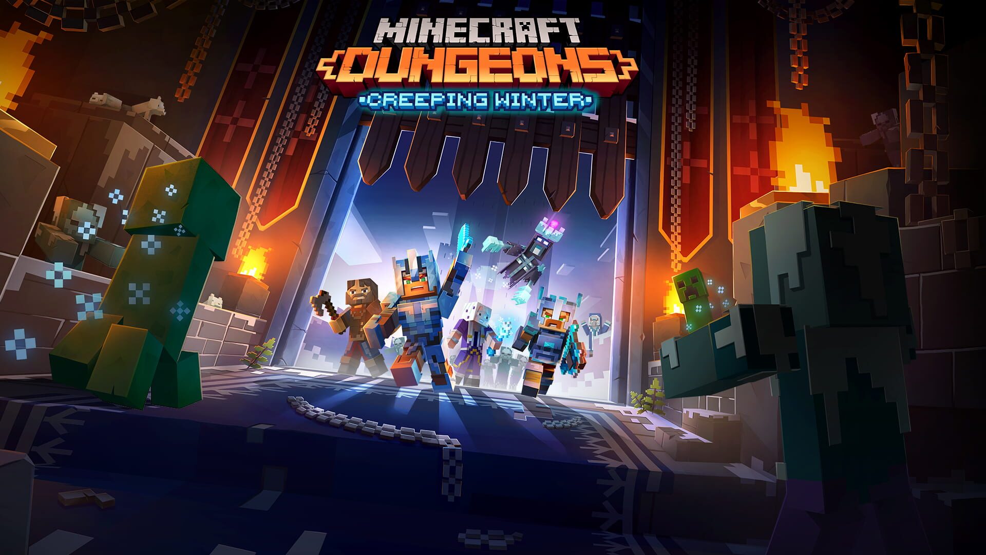 Illustration de Minecraft Dungeons: Creeping Winter