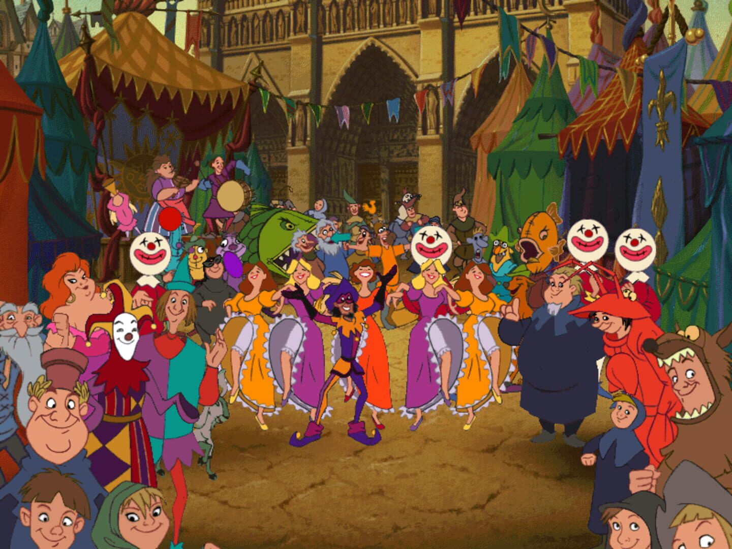 Illustration de Disney's The Hunchback of Notre Dame: Topsy Turvy Games