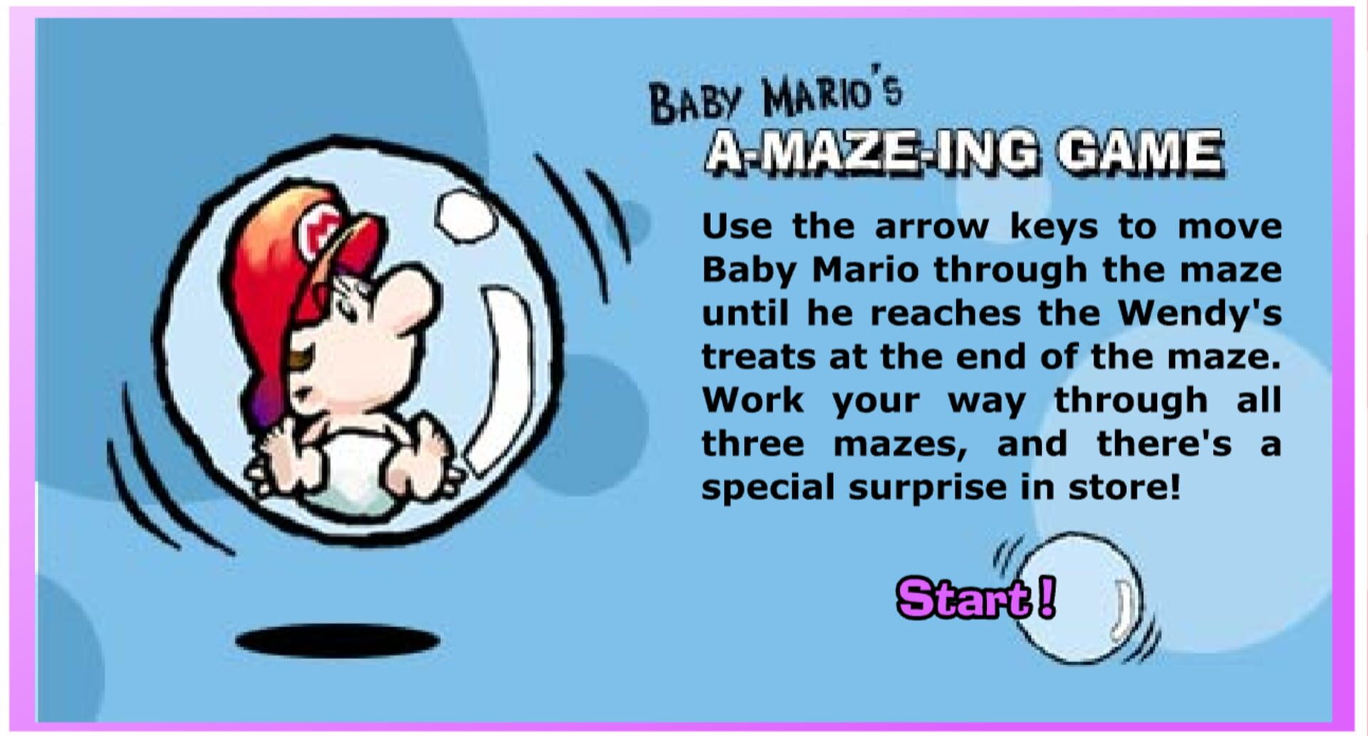 Illustration de Baby Mario's A-Maze-ing Game