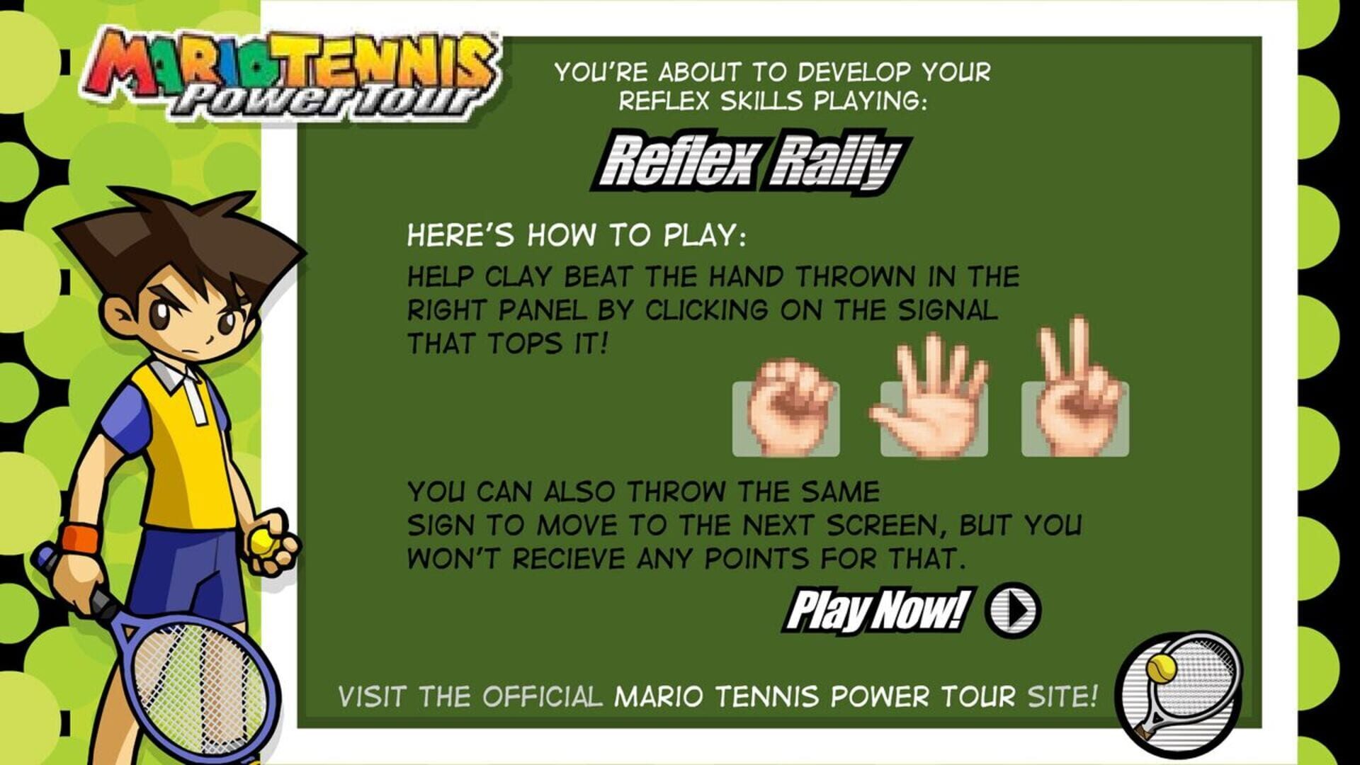 Illustration de Mario Tennis: Power Tour - Reflex Rally