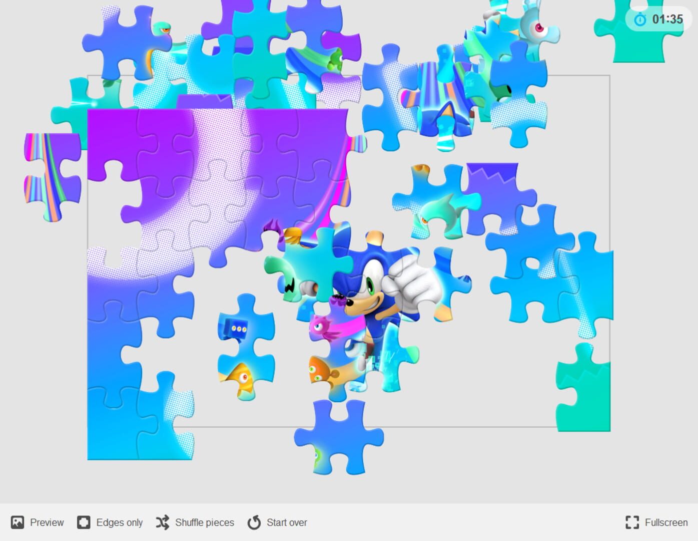 Illustration de Sonic Colors: Ultimate Online Puzzle