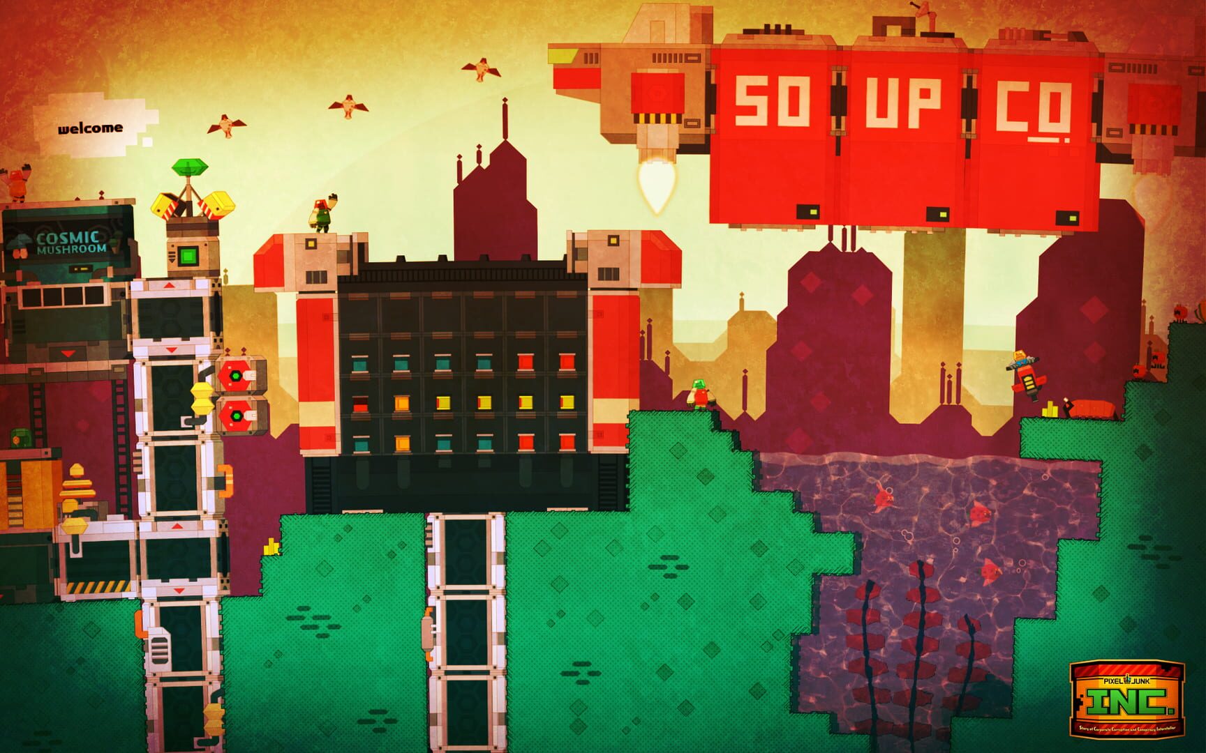 Illustration de PixelJunk Nom Nom Galaxy