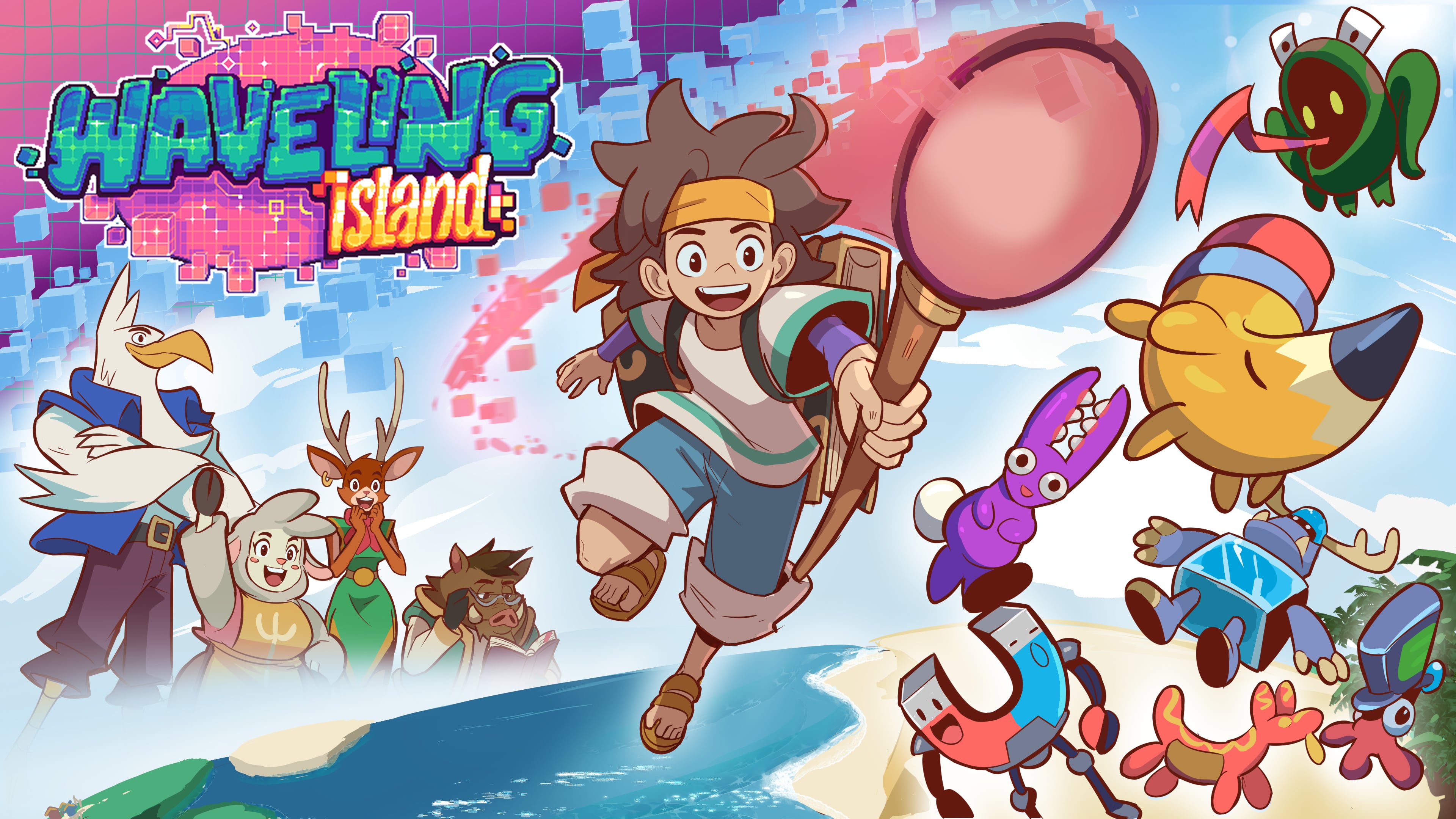 Pixel art creature-collecting simulator Waveling Island announced for Xbox Series, PC