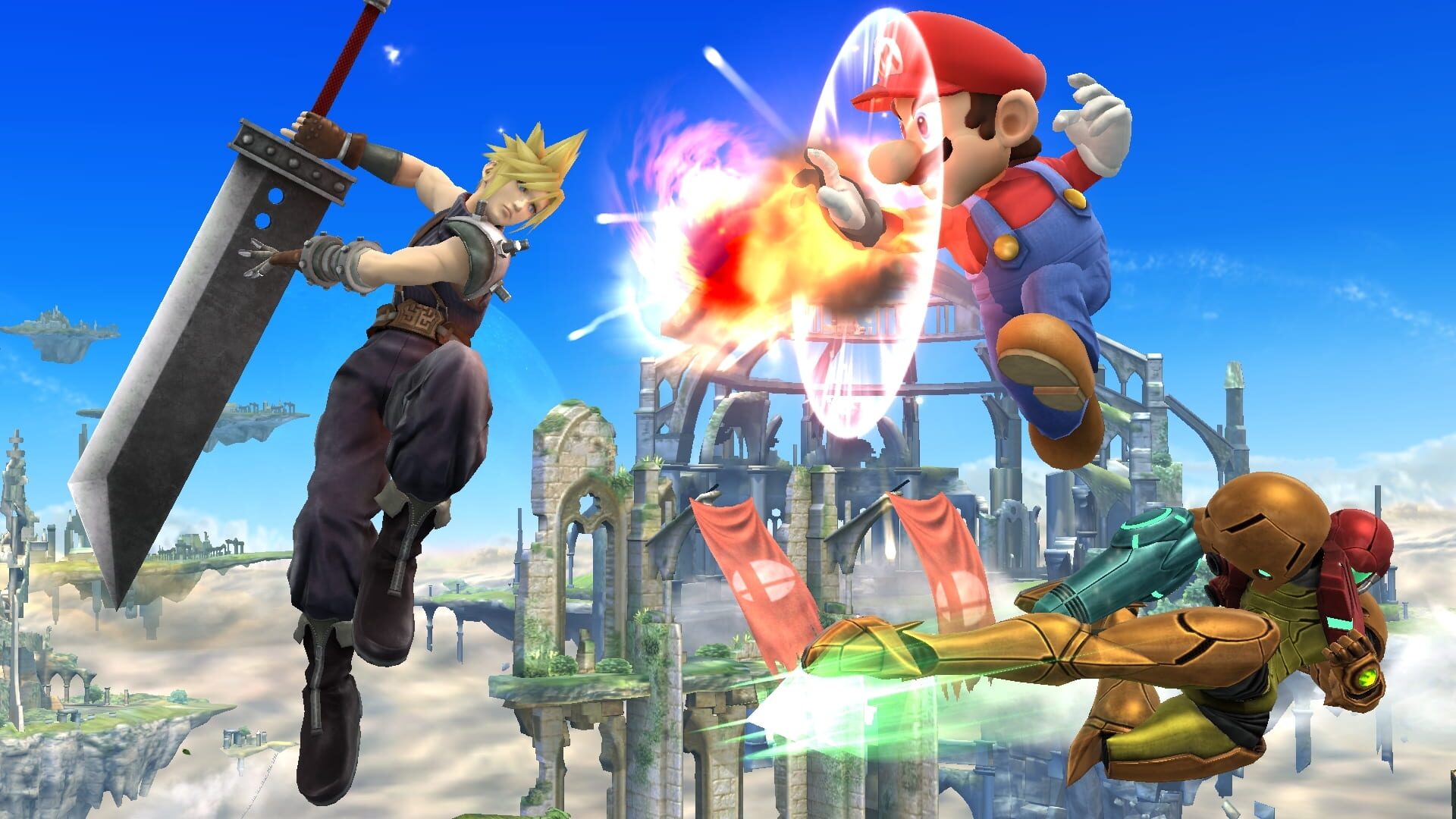 Illustration de Super Smash Bros. for Wii U: Cloud