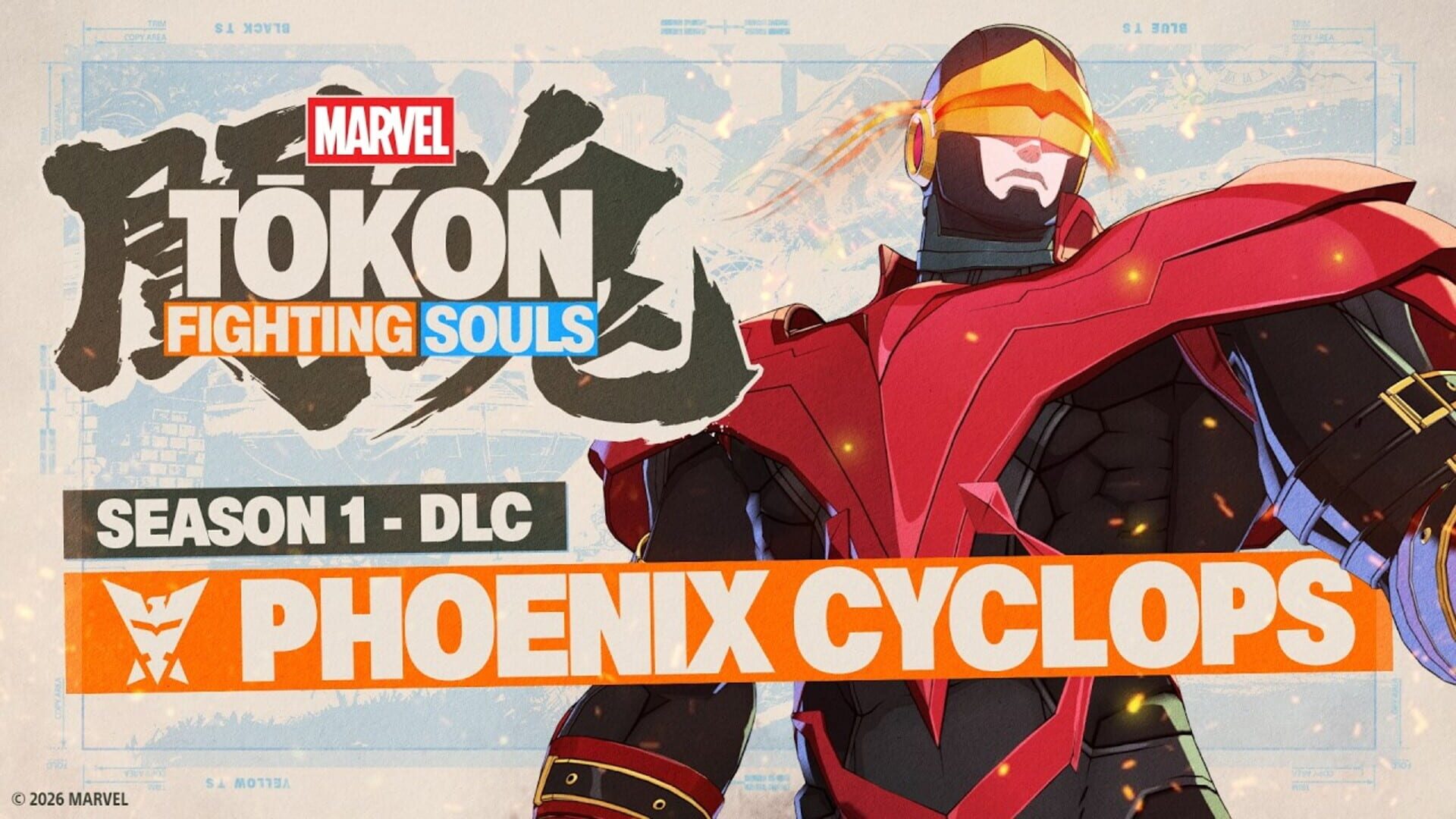 Illustration de Marvel Tokon: Fighting Souls - Year 1 DLC Character: Phoenix Cyclops
