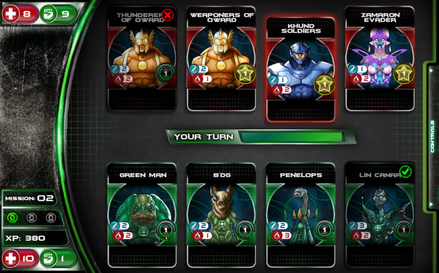 Illustration de Green Lantern Battle Cards