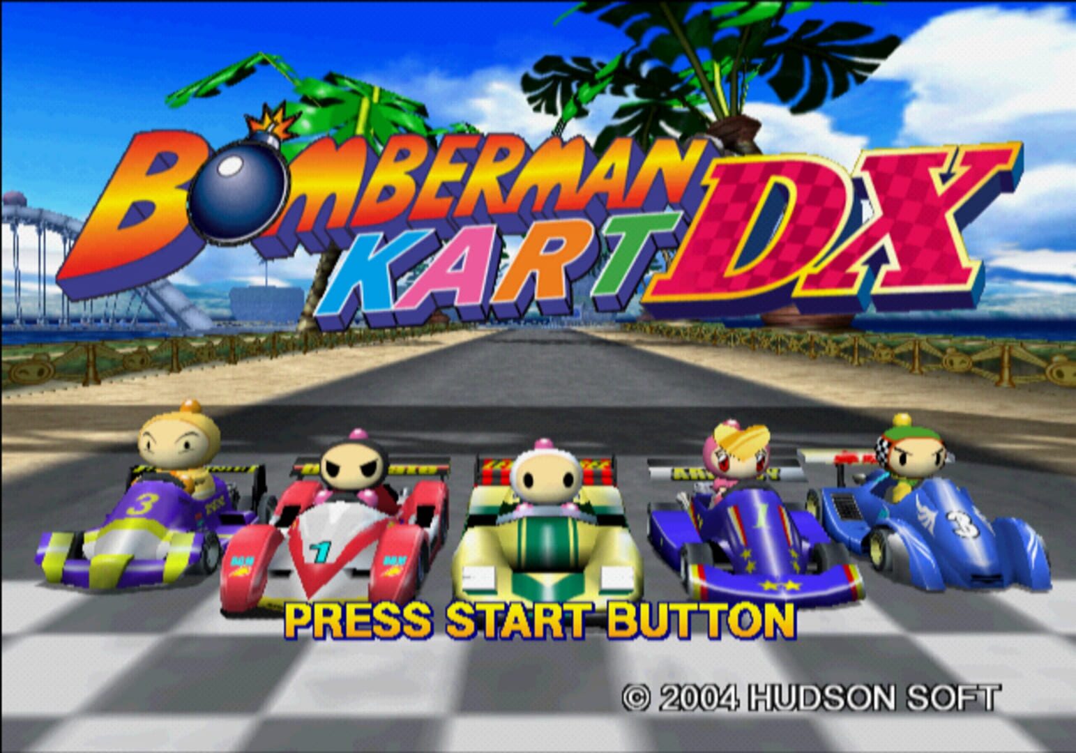 Illustration de Bomberman Kart DX