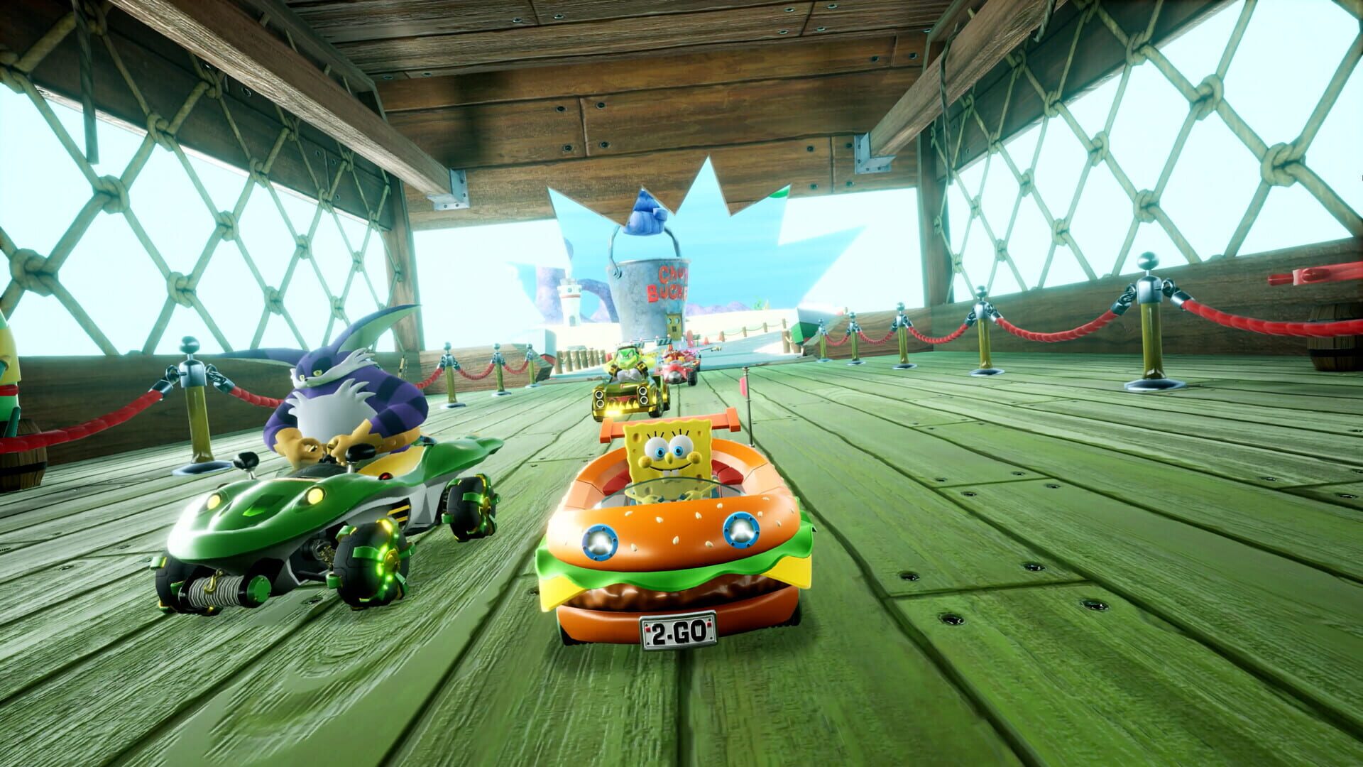 Illustration de Sonic Racing: CrossWorlds - SpongeBob SquarePants Pack
