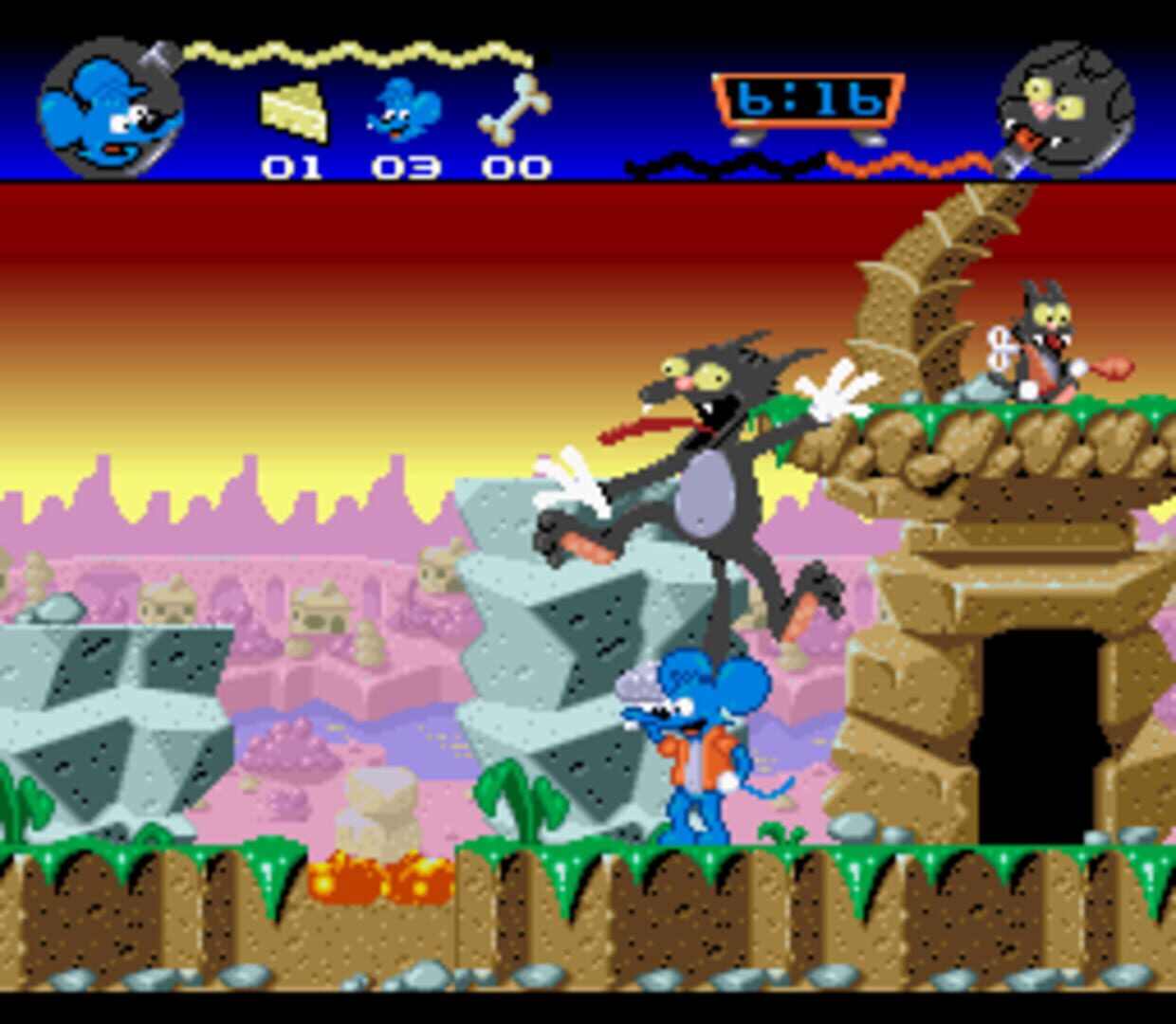 Illustration de The Itchy & Scratchy Game