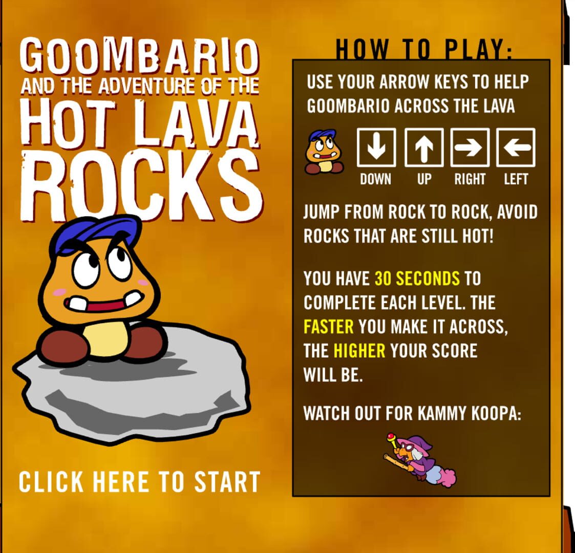 Illustration de Goombario and the Adventure of the Hot Lava Rocks