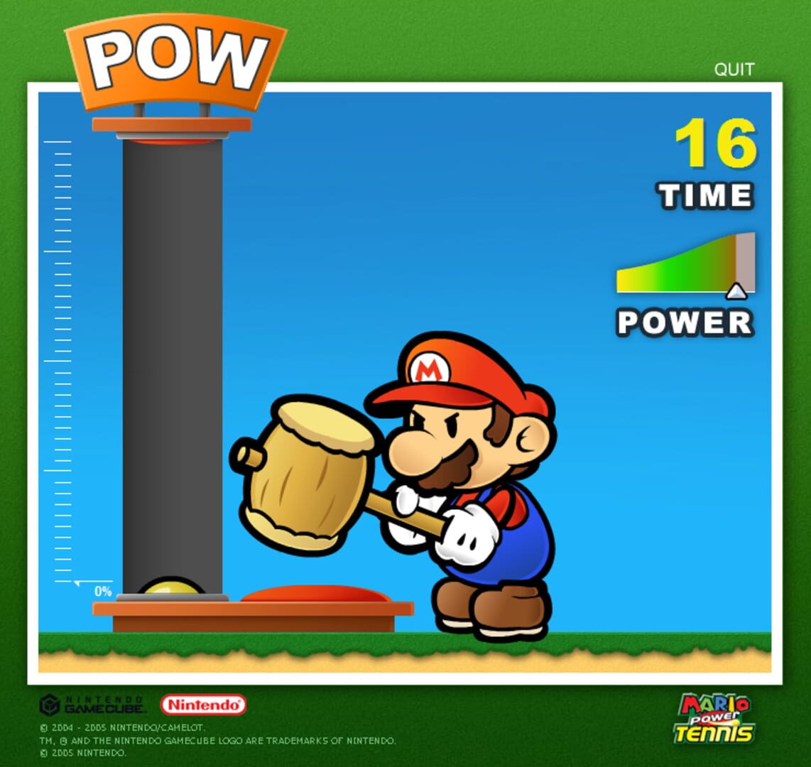 Illustration de Mario Power Tennis: Hammer Power
