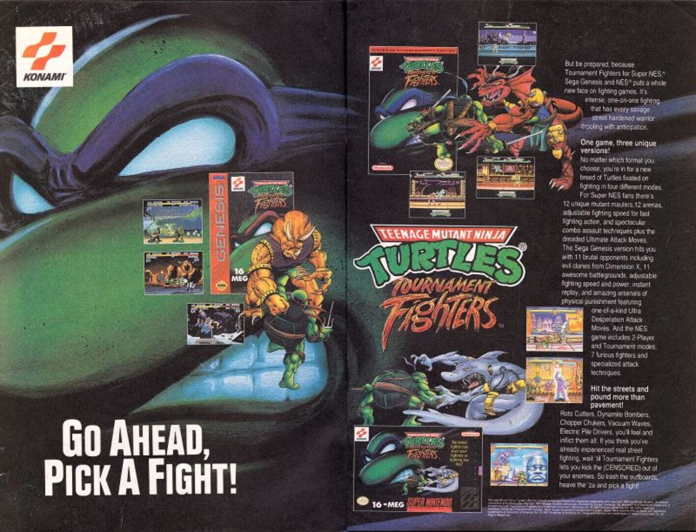 Illustration de Teenage Mutant Ninja Turtles: Tournament Fighters