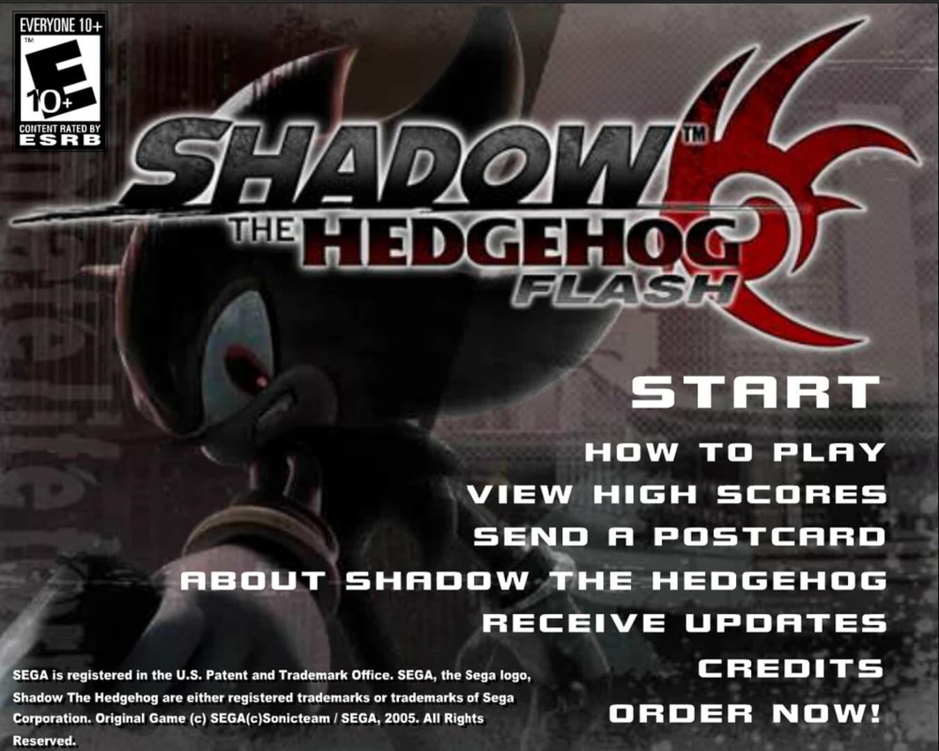 Illustration de Shadow the Hedgehog Flash