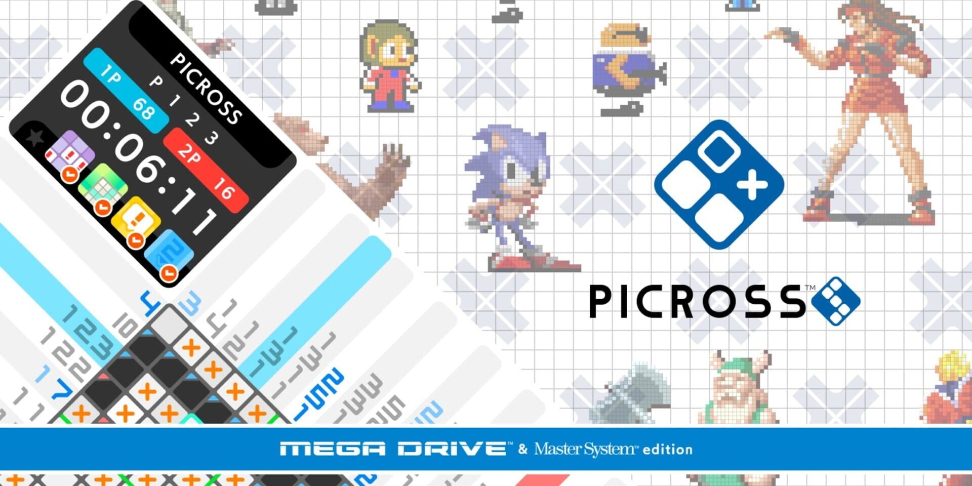 Illustration de Picross S: Genesis & Master System Edition