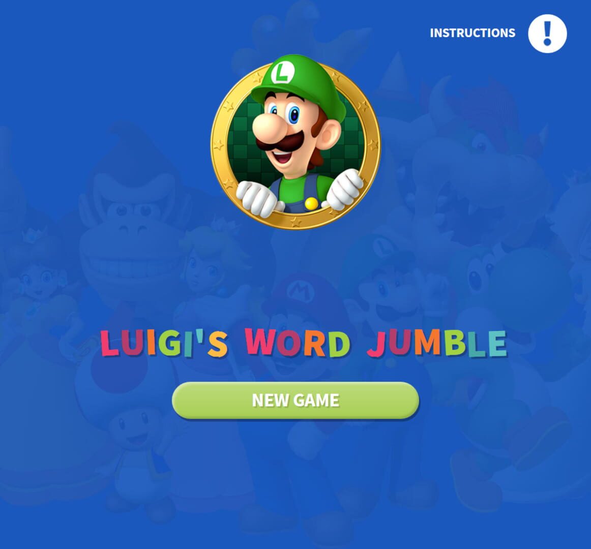 Illustration de Luigi's Word Jumble
