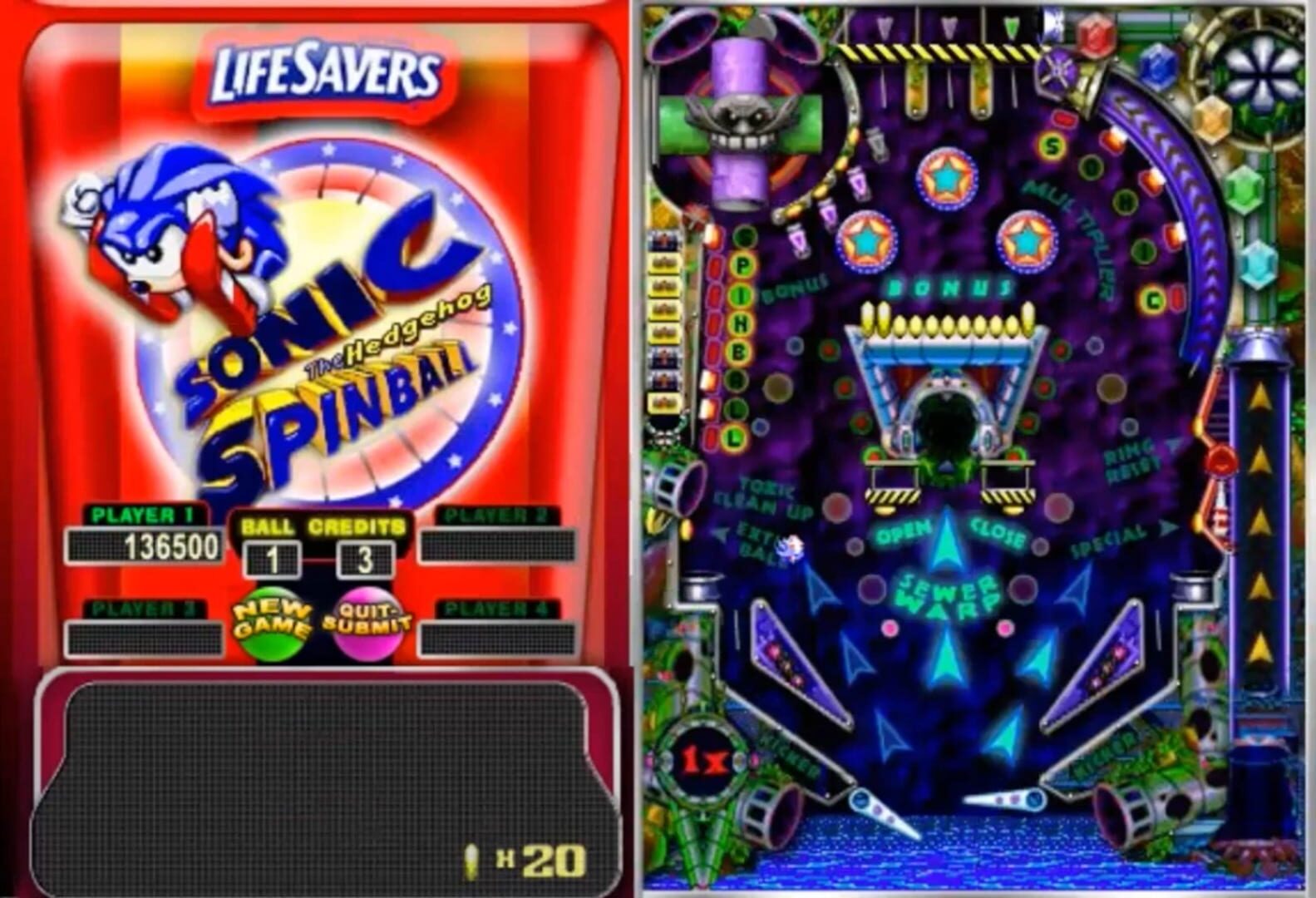 Illustration de Sonic Spinball: Life Savers