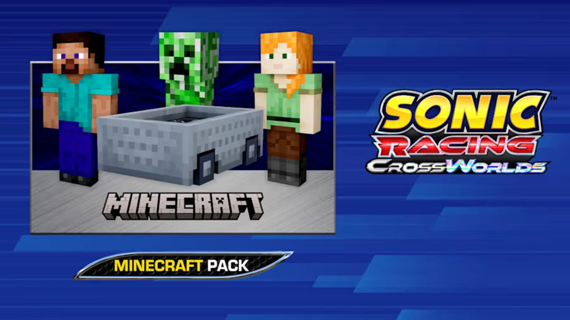 Illustration de Sonic Racing: CrossWorlds - Minecraft Pack